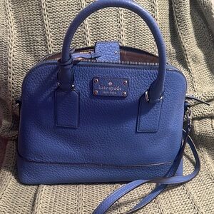 Kate Spade Blue Leather Handbag